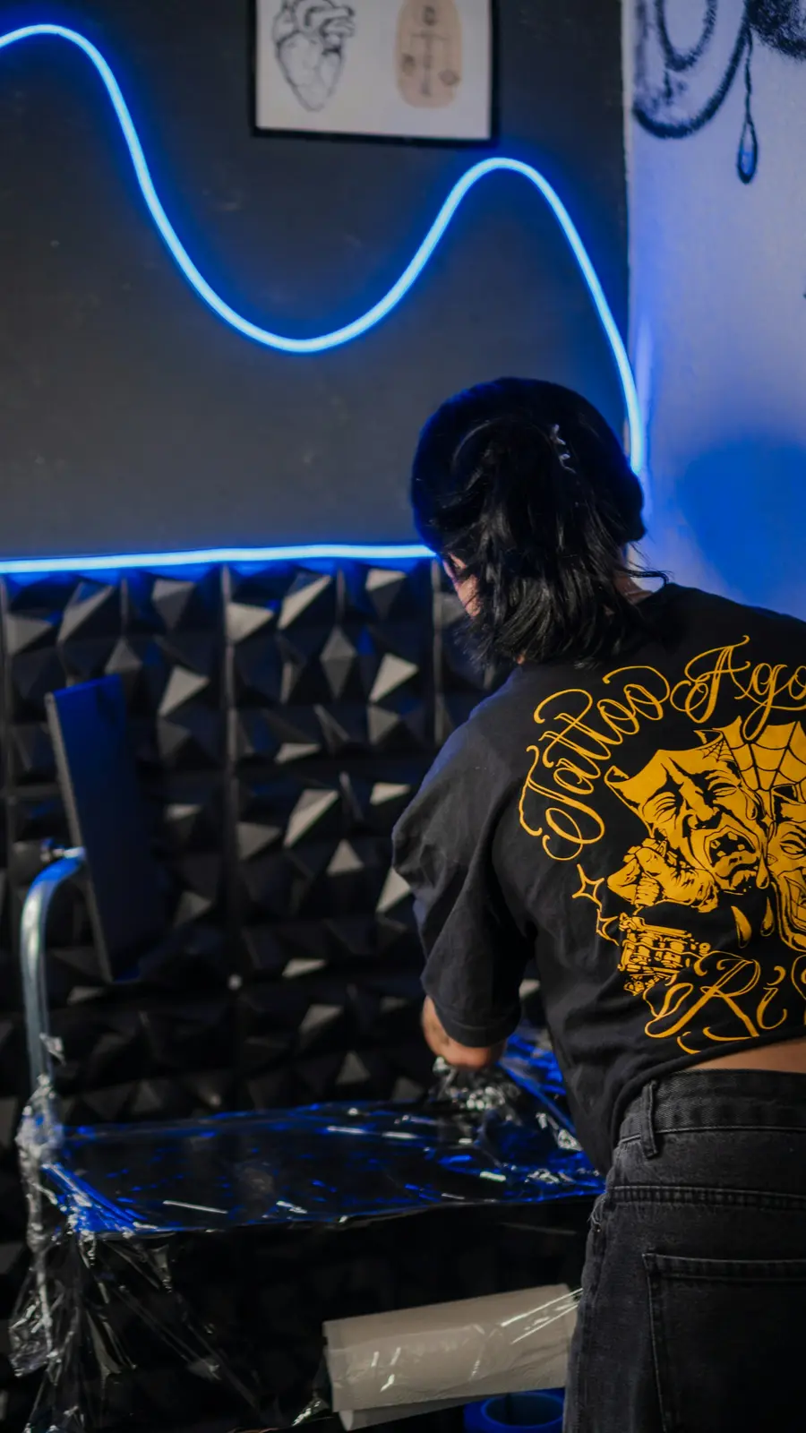 Teo Barrionuevo en el estudio